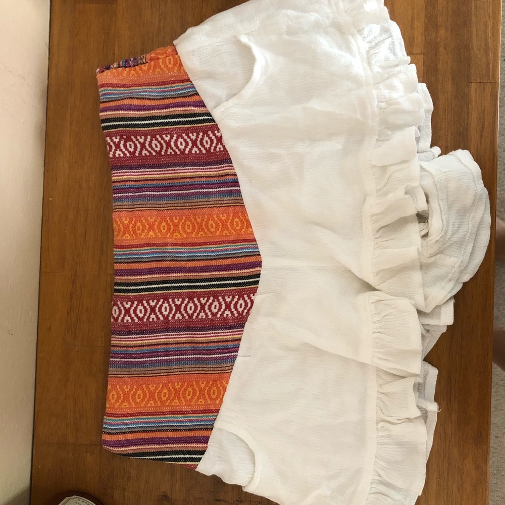 boho pattern flowy shorts